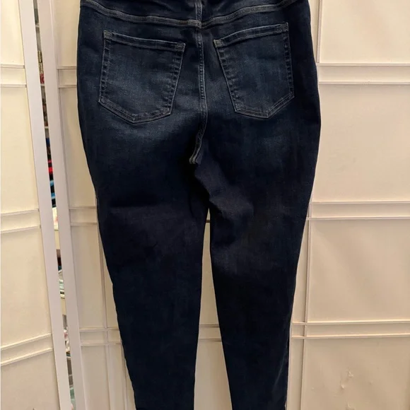 NWOT-Lane Bryant Dark Blue High Rise Pull On Skinny fit jeans - Picture 6 of 9